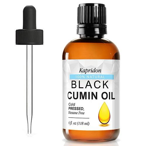 Kapridon's 100% Pure & Natural Black Cumin Seed Oil - Cold Pressed, Vegan Body Care Smooth Moisturizing